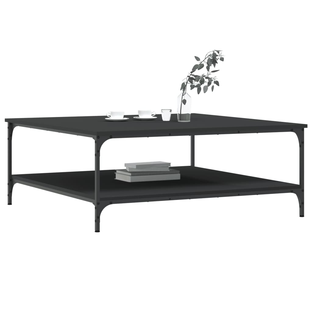 vidaXL Coffee Table Black 100x100x40 cm Engineered Wood