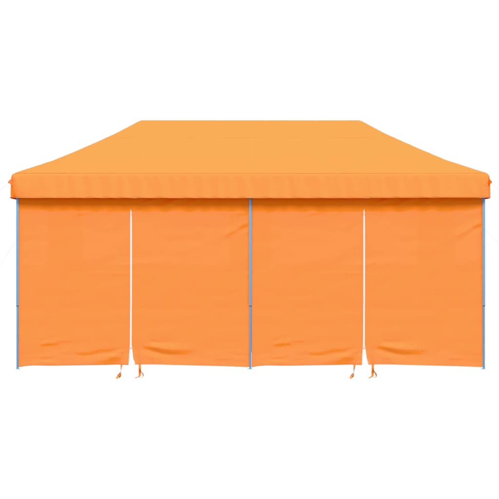 vidaXL Foldable Party Tent Pop-Up with 4 Sidewalls Orange