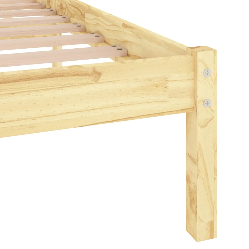 vidaXL Bed Frame without Mattress Solid Wood 120x200 cm