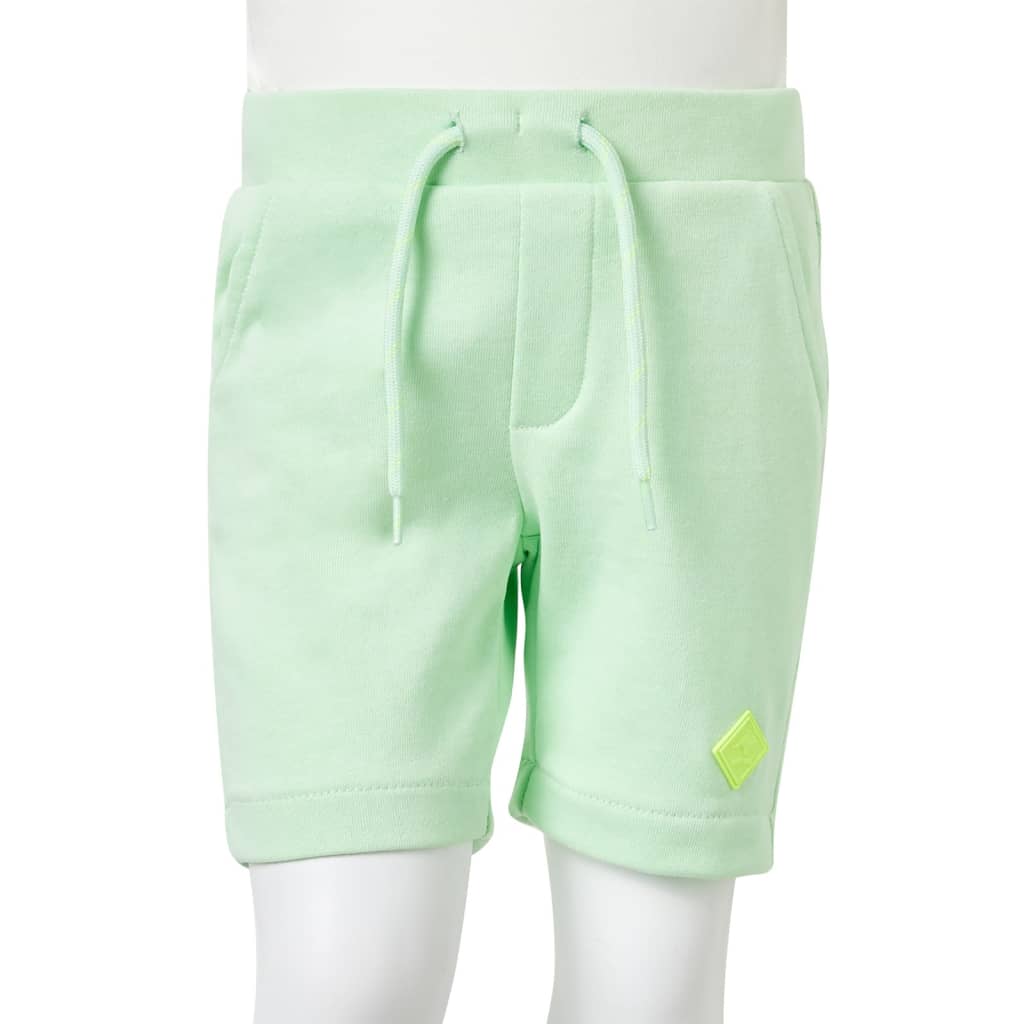 Kids' Shorts with Drawstring Bright Green 116